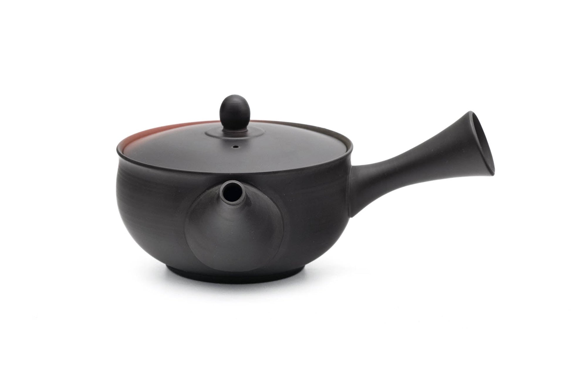 Japanese Kyusu - 岩瀬弘二 Iwase Kōji - Black Red Yōhen Tokoname-yaki Teapot - 250ml