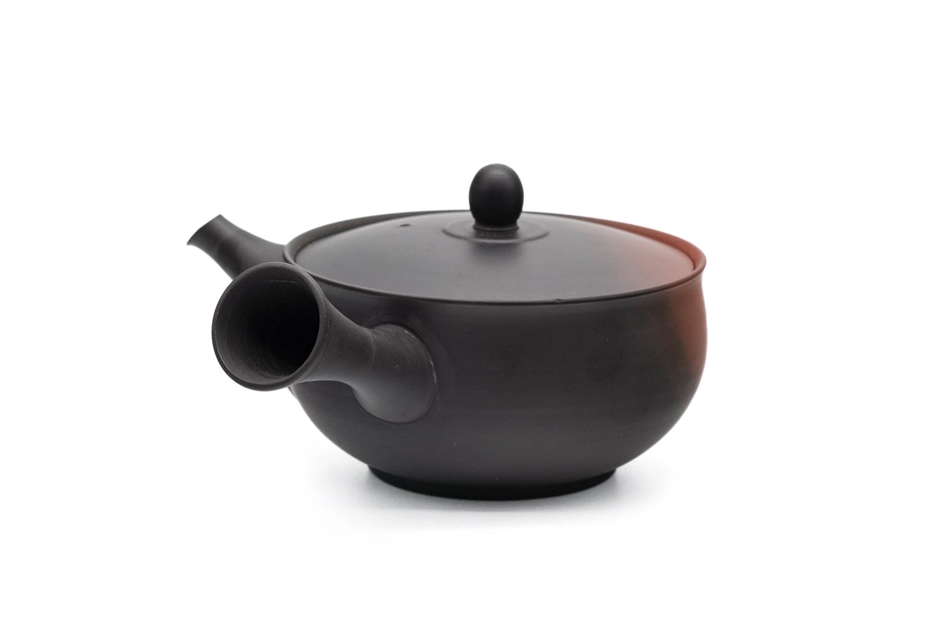 Japanese Kyusu - 岩瀬弘二 Iwase Kōji - Black Red Yōhen Tokoname-yaki Teapot - 250ml