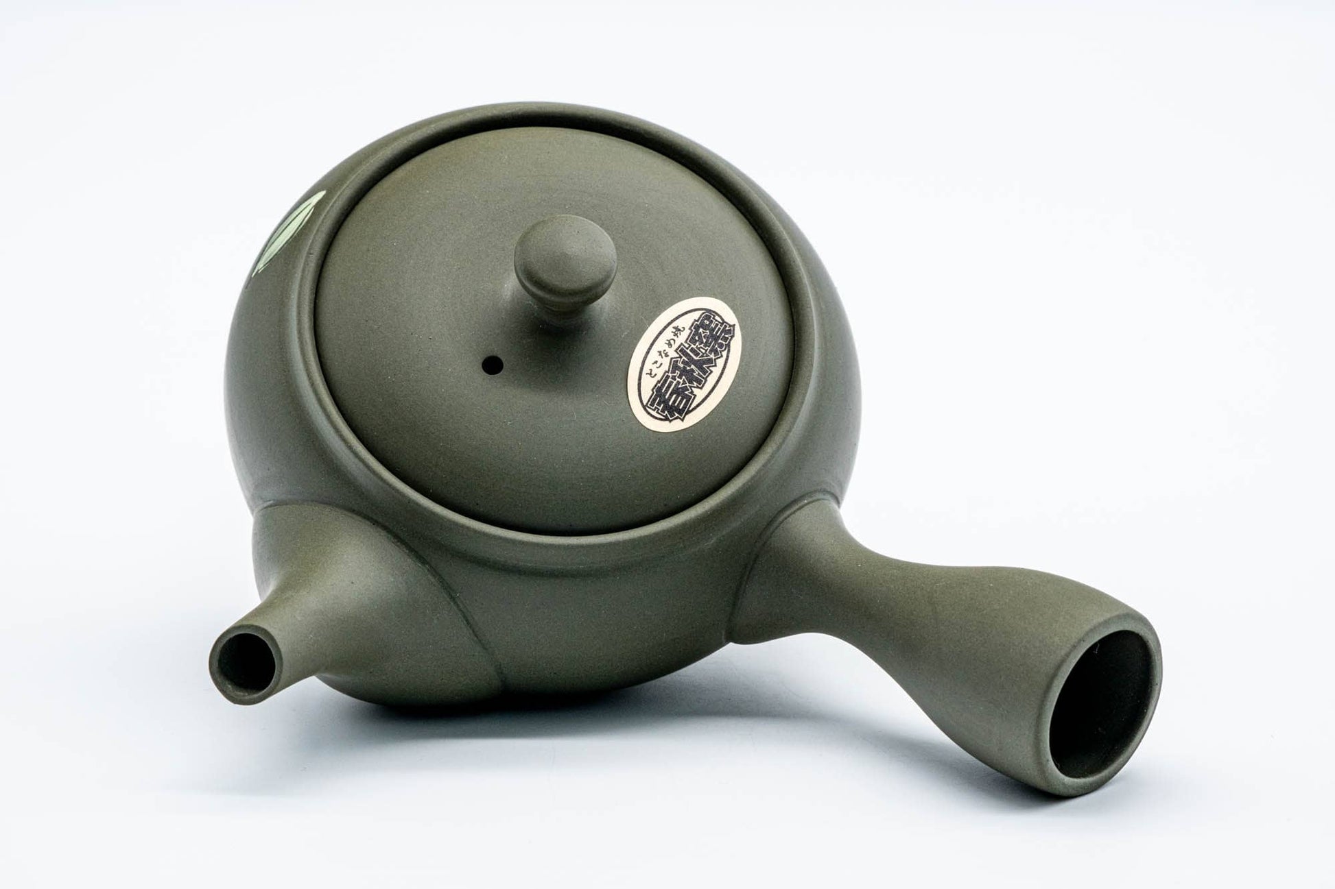 Japanese Kyusu - 春秋窯 Shunju Kiln - Camellia Ryokudei Tokoname-yaki Ceramic Teapot - 220ml