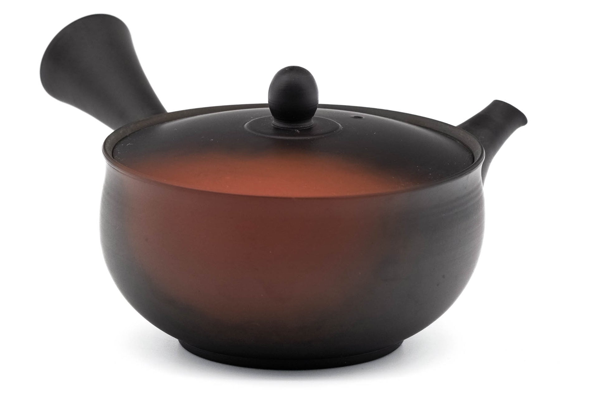 Japanese Kyusu - 岩瀬弘二 Iwase Kōji - Black Red Yōhen Tokoname-yaki Teapot - 250ml